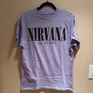 🧨 2/$15 - NIRVANA Light Purple Unisex Short Sleeve Graphic Tee